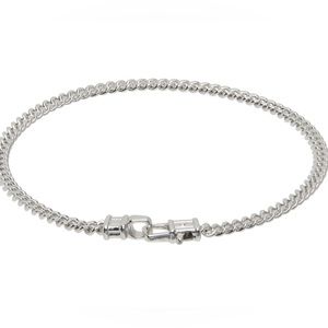 Tom wood curb link chain bracelet 925 silver 8.5 length unisex